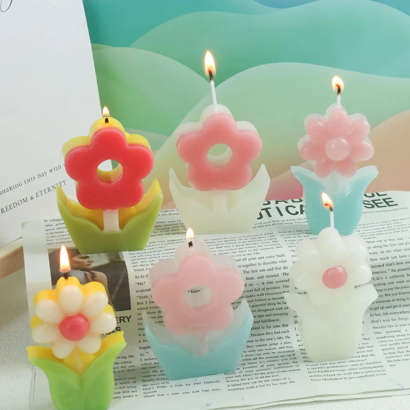 Flower Aromatherapy Candle Sil - đánh giá và giá Soap Making In Home