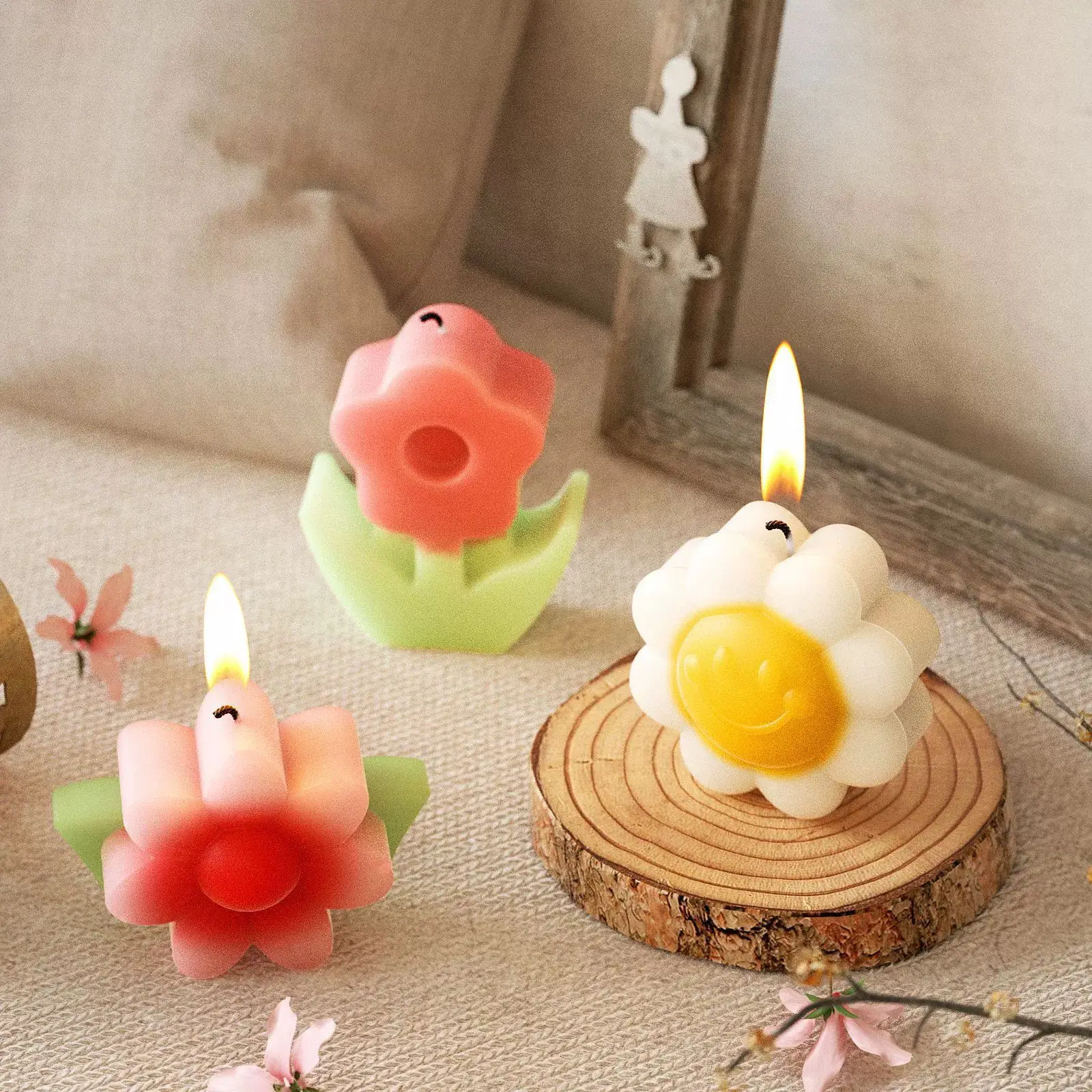 Flower Aromatherapy Candle Sil - đánh giá và giá Soap Making In Home
