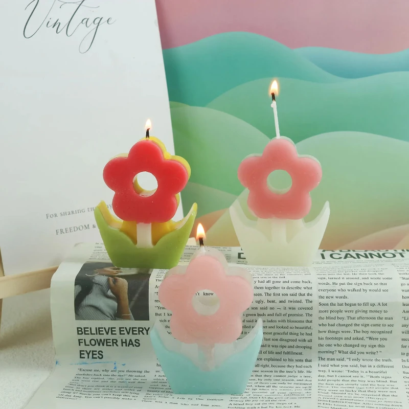 Flower Aromatherapy Candle Sil - đánh giá và giá Soap Making In Home