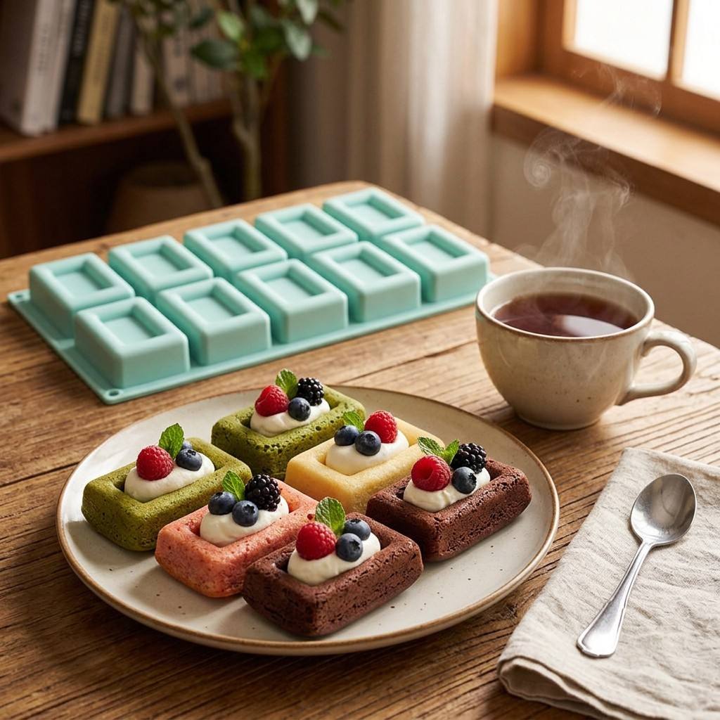 Non-stick 10-Hole Rectangle Si - đánh giá và giá Soap Making Utensils