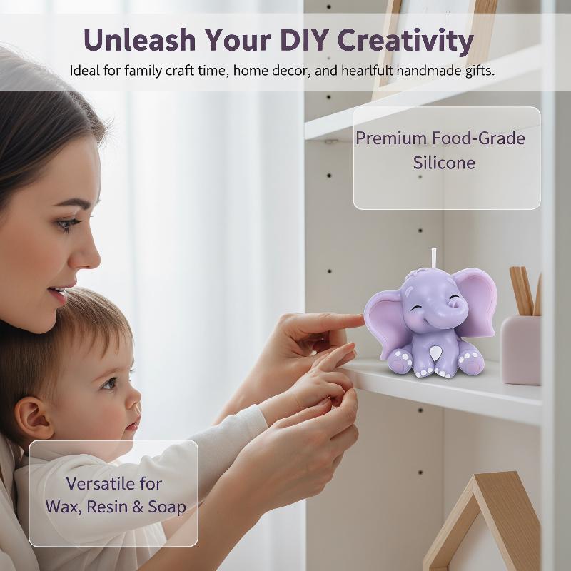Cute 3D Elephant Silicone Cand - đánh giá và giá Soap Making Dish