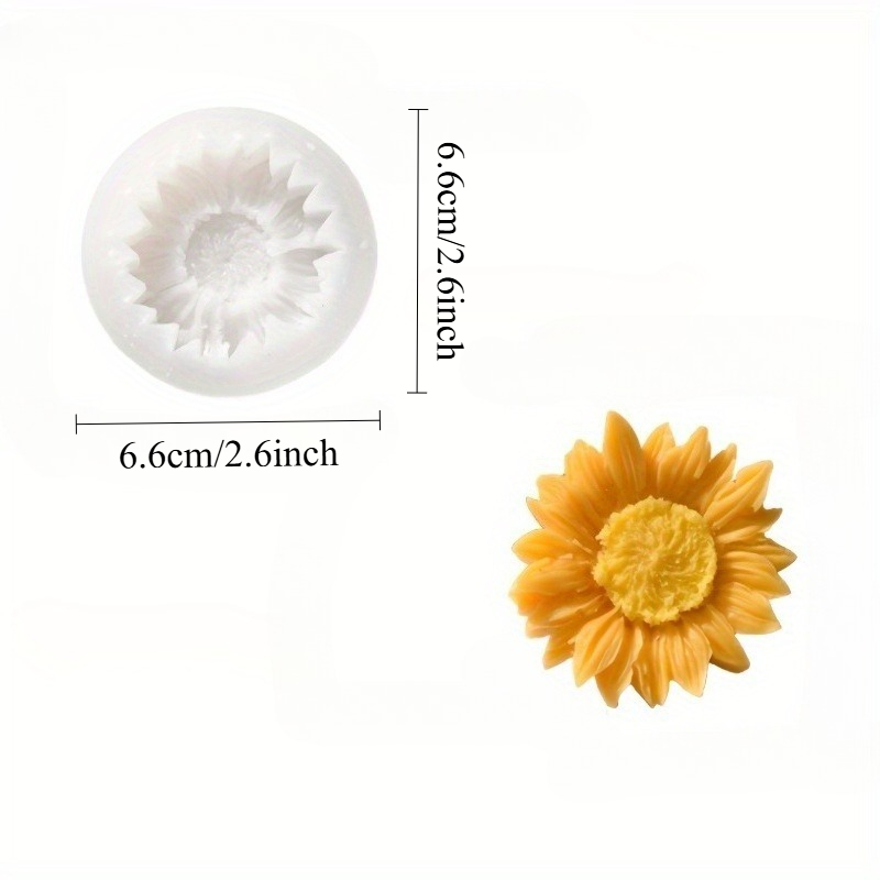 Vibrant 3D Sunflower Silicone  - đánh giá và giá Soap Making Dish