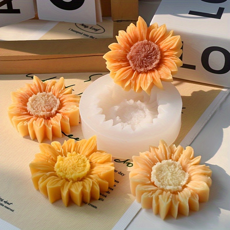 Vibrant 3D Sunflower Silicone  - đánh giá và giá Soap Making Dish
