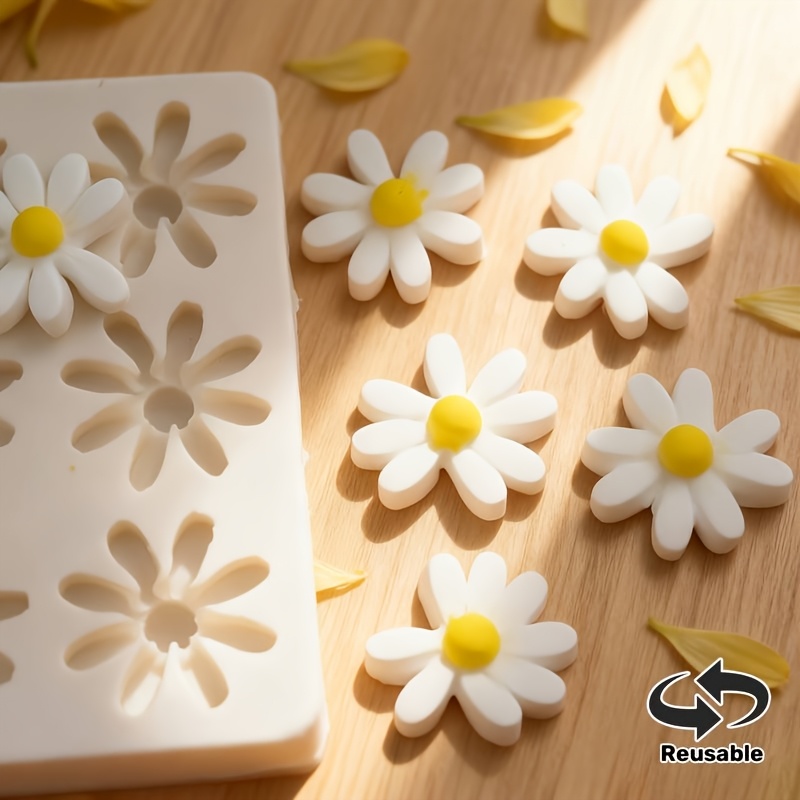 1pc 3D Daisy Sunflower Silicon - đánh giá và giá Soap Making Utensils