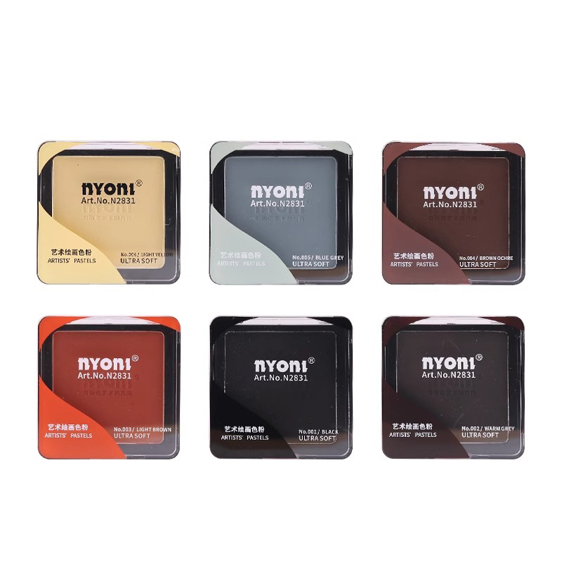NYONI 6Colors DRY WET Sketch T - đánh giá và giá Activated Charcoal Powder
