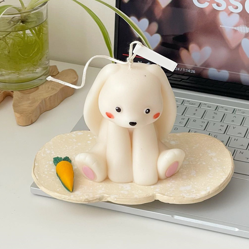 Sitting Rabbit Silicone Candle - đánh giá và giá Soap Making In Home