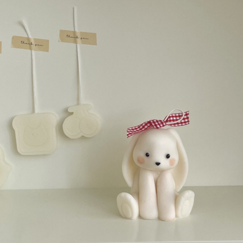 Sitting Rabbit Silicone Candle - đánh giá và giá Soap Making In Home