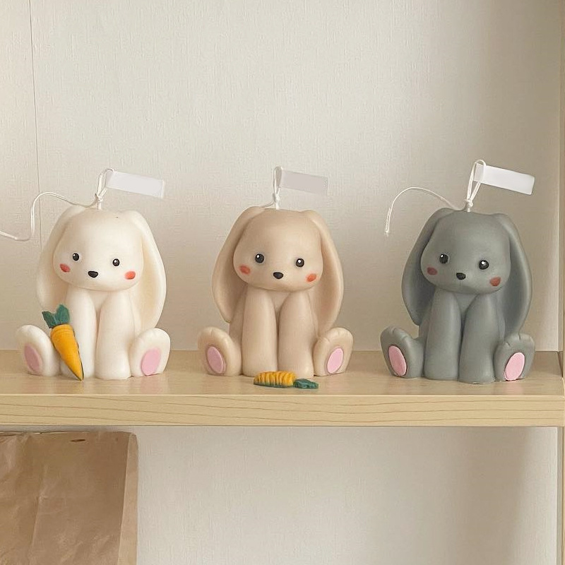 Sitting Rabbit Silicone Candle - đánh giá và giá Soap Making In Home