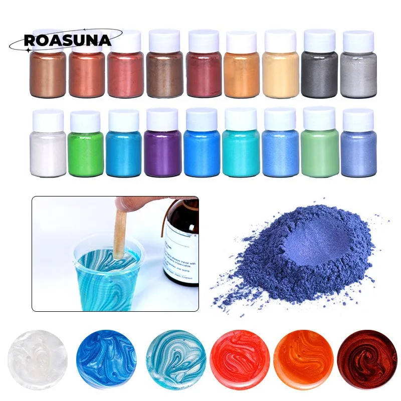 24 Colors Mica Pearl Powder fo - đánh giá và giá Oxide Pigment Soap