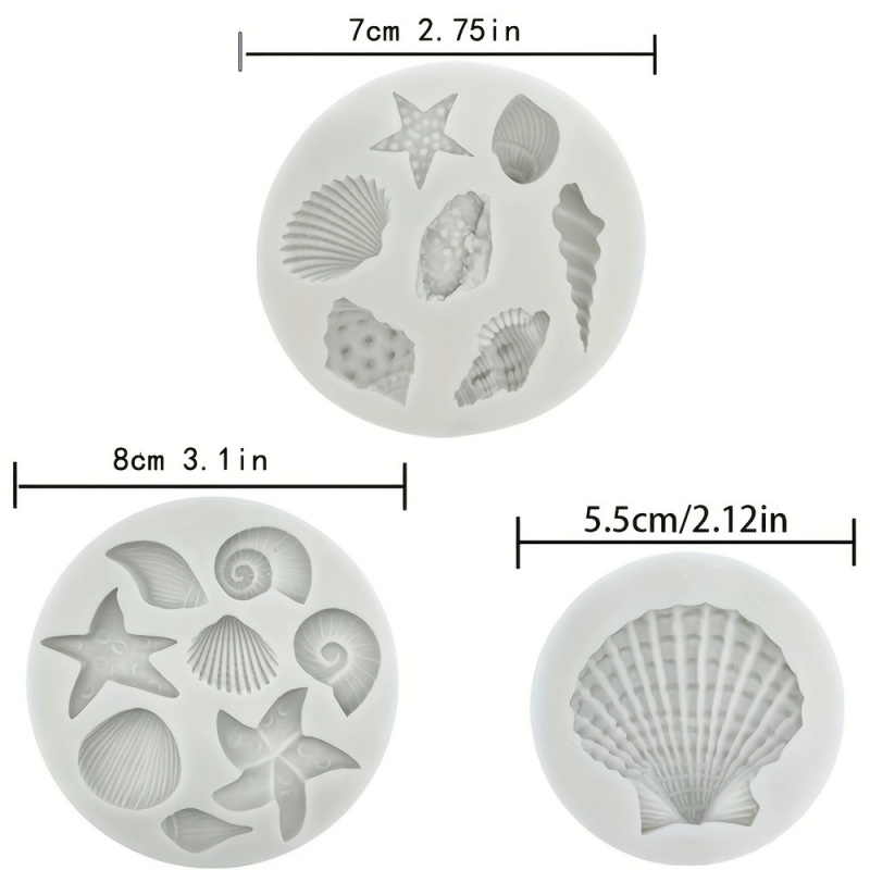3pcs/set, Shell Mold Set, Irre - đánh giá và giá Soap Making Utensils