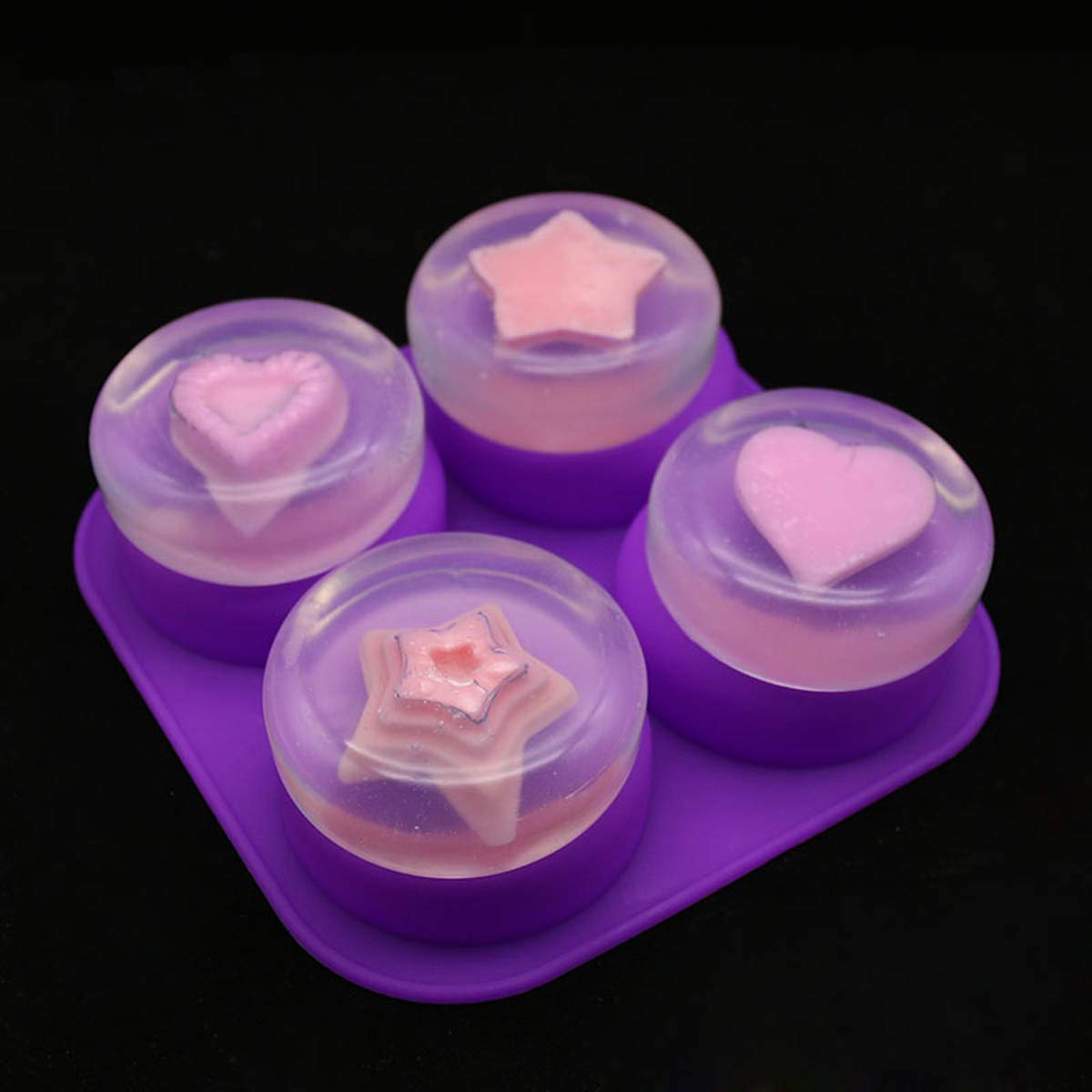 1-2 PCS 4 Cavity Reusable Roun - đánh giá và giá Soap Making Dish