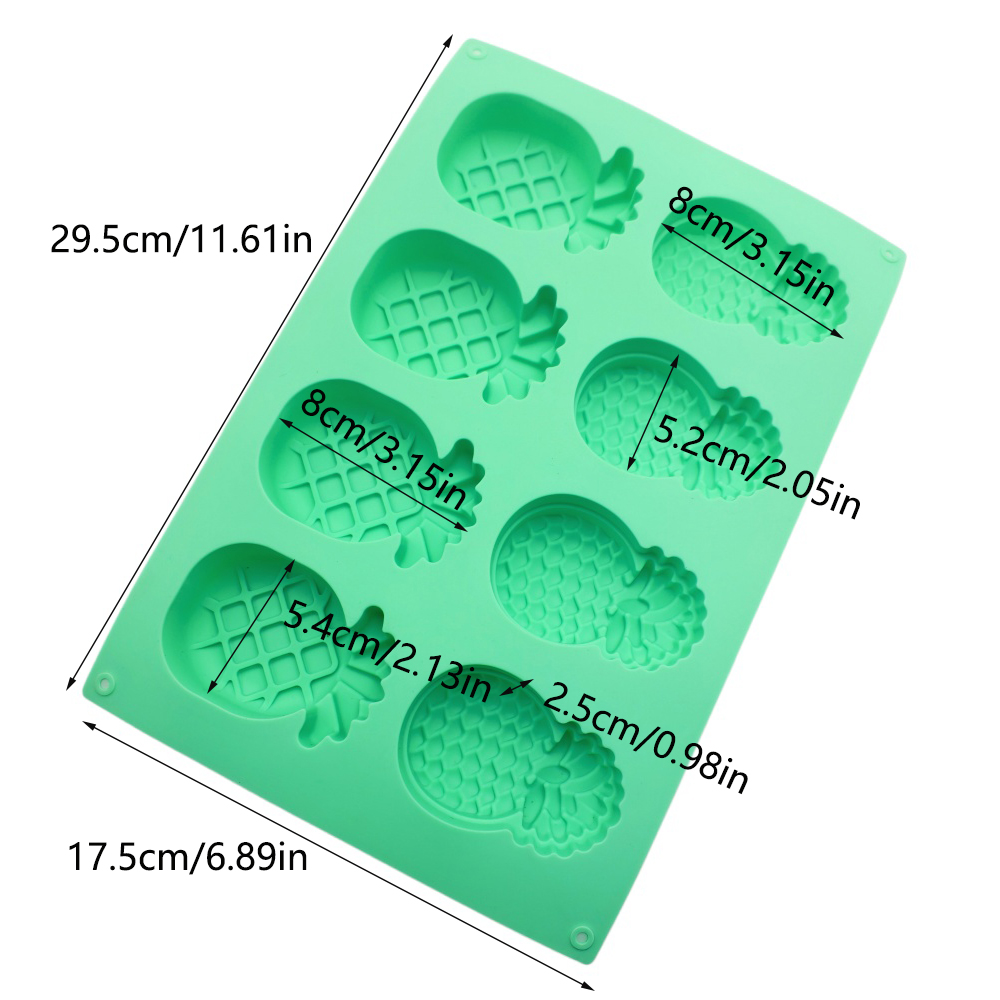 Pineapple Shape Silicone Cake  - đánh giá và giá Soap Making Utensils