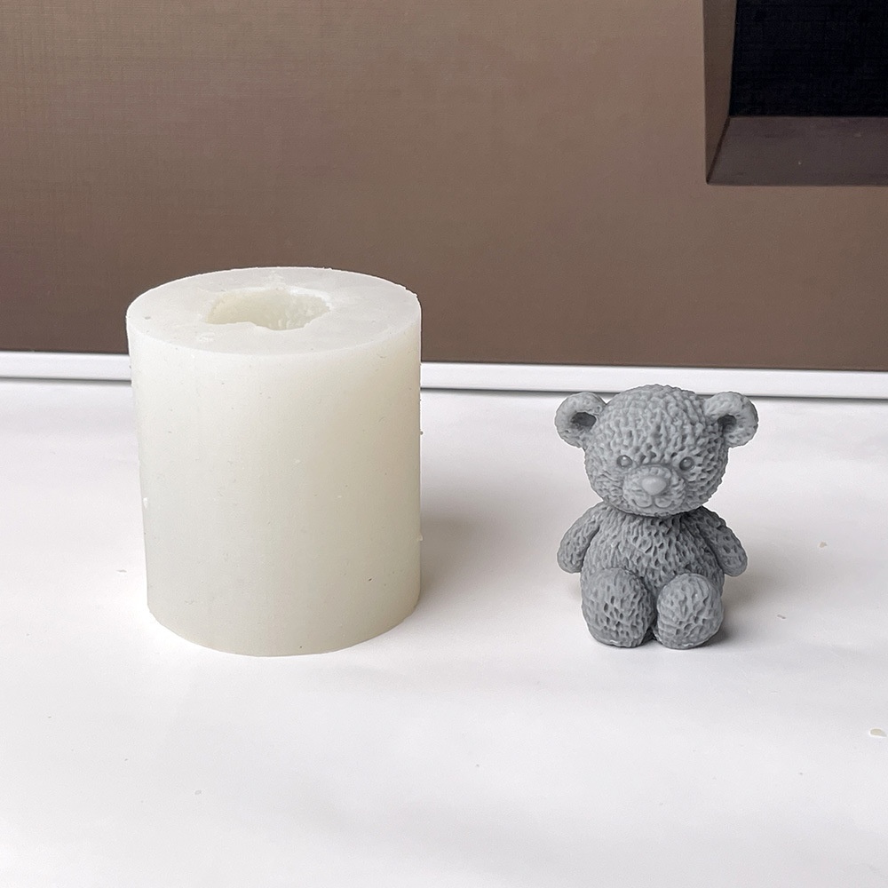 3D Cute Bear Candle Making Mou - đánh giá và giá Soap Making In Home