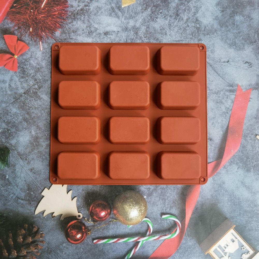 12 Cavity Square Silicone Soap - đánh giá và giá Soap Making Store