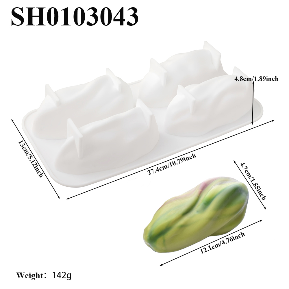 4 or 9-Cell Pistachio Design S - đánh giá và giá Soap Making Dish