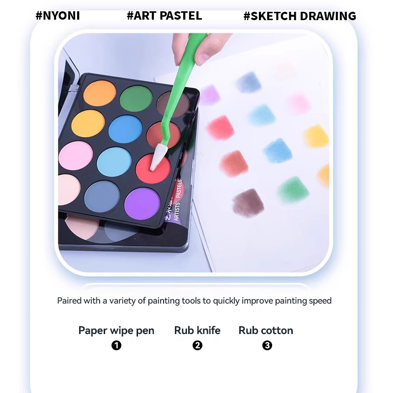 NYONI 12Colors Ultra Soft Arti - đánh giá và giá Activated Charcoal Powder