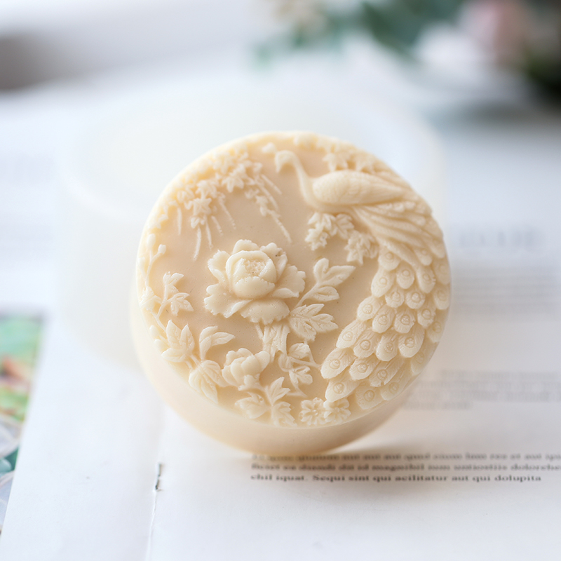 Chim Công Họa Tiết Hoa Xà Phồn - đánh giá và giá Soap Making Store