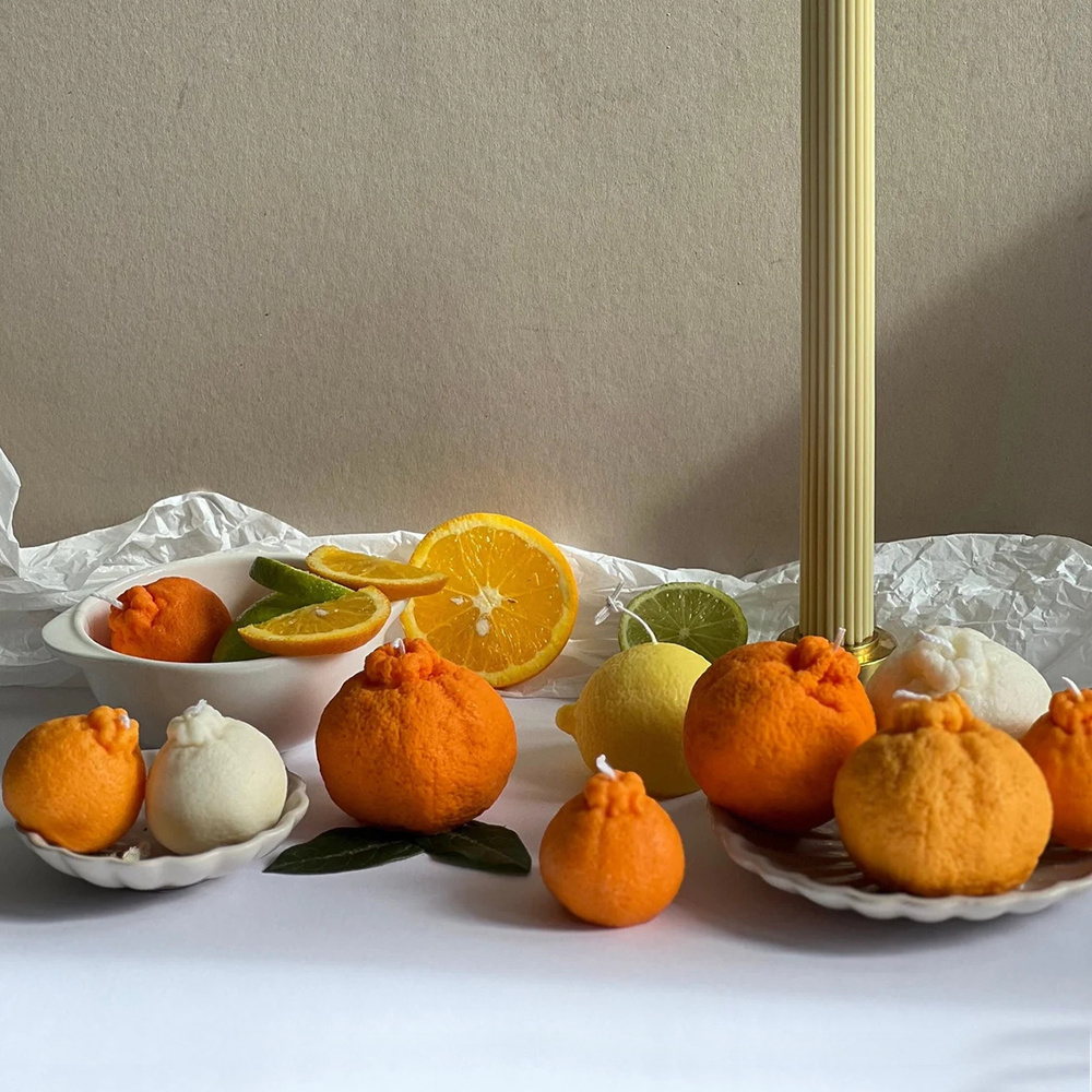 Orange Fruit Candle Mold DIY S - đánh giá và giá Soap Making Additives
